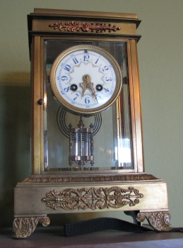 Clock with Mercury Pendulum